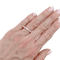 Bague 58 Alliance Boucheron "Facette" platine, diamants. 58 Facettes 34400