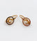 Boucles d'oreilles Dormeuses victoriennes or rose et perles (circa 1890) 58 Facettes A05887