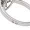 Bague 51 Bague Marquise Or blanc Emeraude, Diamant 58 Facettes 2677052CN