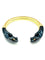 Bracelet CARTIER. Collection "Panthère", bracelet or jaune 18K et silverium 58 Facettes