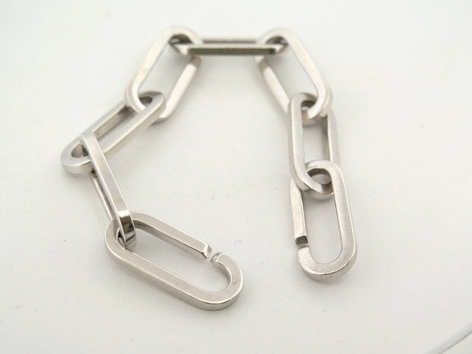 Collier bracelet DINH VAN chaine a maillons xl en argent massif 925 55gr  sterling 58 Facettes 266219