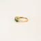 Bague 52.5 Bague or jaune rivière d'émeraudes 58 Facettes LP924