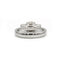 Bague 55 Bague Trilogie - Or blanc et diamants 58 Facettes 1082