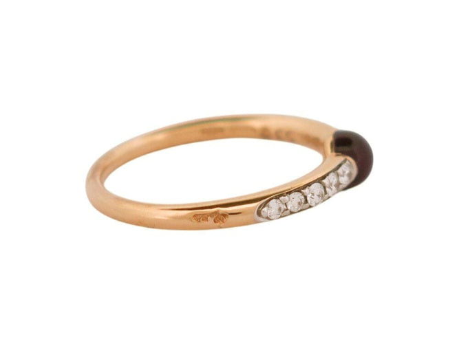 Bague 52 bague POMELLATO m'ama non m'ama amethyste 52 diamants en or jaune 18k 58 Facettes 268364