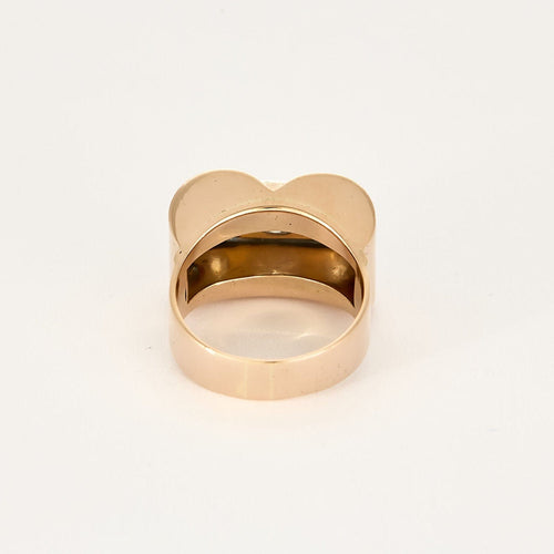 Bague Bague Tank or et diamants 58 Facettes