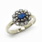 Bague Bague marguerite ornée d'un Saphir 58 Facettes