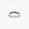 Bague 51 Alliance Américaine or blanc et diamants 58 Facettes GU185