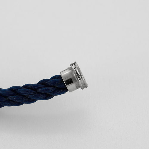 Bracelet FRED - Force 10 - Grand Modèle - Bracelet or jaune et diamants, cable marine 58 Facettes B250443