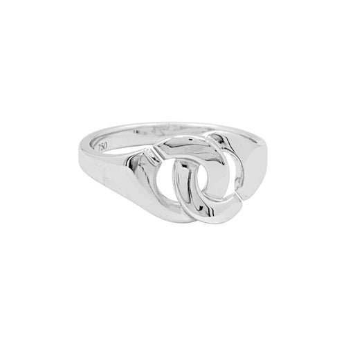 Bague 50 Bague Dinh Van, "Menottes R8", or blanc. 58 Facettes 34978