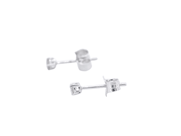 Boucles d'oreilles Boucles d'oreilles en or blanc serties de diamants 58 Facettes 2266