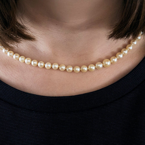 Collier Collier or jaune perle de culture 58 Facettes LP956/BET