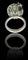 Bague 54 Bague or blanc, améthyste verte, diamants naturels 58 Facettes AG-2X21013