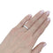 Bague 48 Alliance en platine et diamants. 58 Facettes 35108