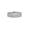 Bague 55 Demi alliance - Or blanc et diamants 58 Facettes 1084