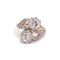 Bague 52 Bague Toi et Moi or jaune et diamants 58 Facettes 1046