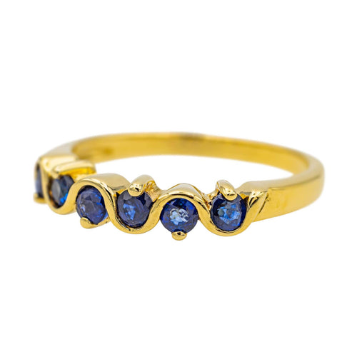 Bague 55 Bague Or jaune Saphir 58 Facettes 3428108CN