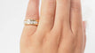 Bague 51 Alliance américaine en or jaune et diamants 1,68ct 58 Facettes 32667
