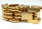 Bracelet Bracelet Tank 113 grammes en or jaune 18 carats 58 Facettes