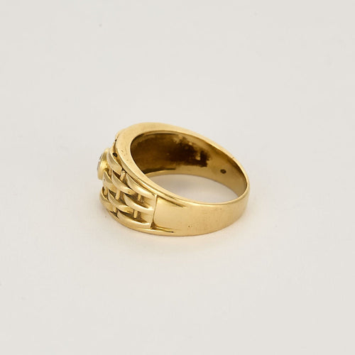 Bague Bague en Or jaune 18k Diamant 58 Facettes CHA0842
