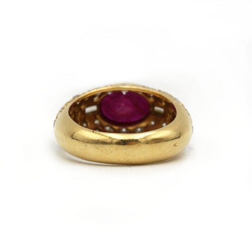 Bague 50 Bague - Or Jaune, Diamants & Rubis 58 Facettes 250090R