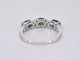 Bague Bague en or blanc avec diamants et émeraude 58 Facettes 2126