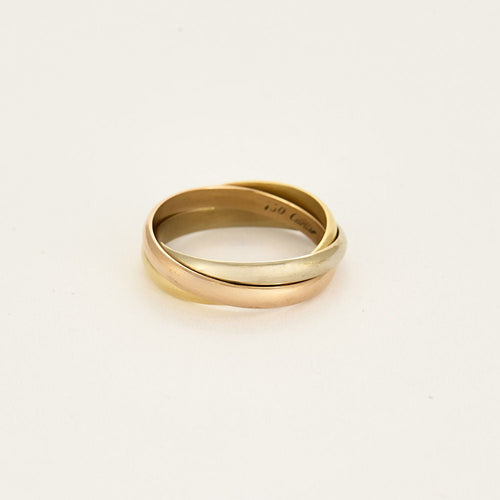Bague 52 BAGUE CARTIER "TRINITY" TROIS ORS 58 Facettes