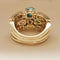 Bague BULGARI - Bague Allegra en or jaune, pierres de couleur et diamants 58 Facettes