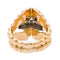 Bague Or rose, Platine, Or jaune Diamant