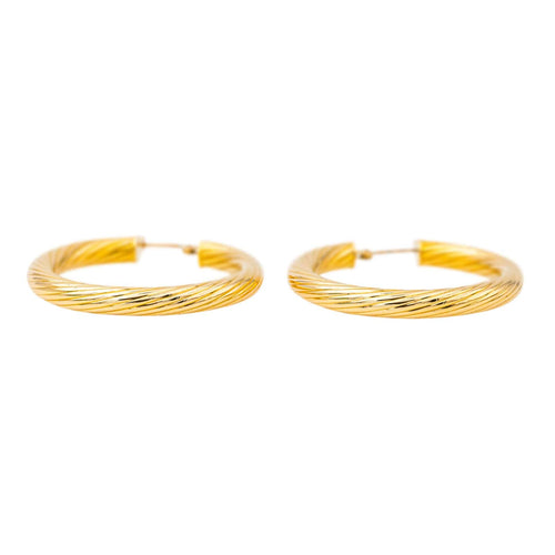 Boucles d'oreilles Boucles d'oreilles  Créoles Or jaune 58 Facettes 4343334RV