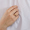 Bague 52 Bague or blanc perle Gold avec diamants 58 Facettes 519274