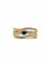 Bague 54 Bague vintage en or 18 carats diamants 8/8 et saphir 58 Facettes