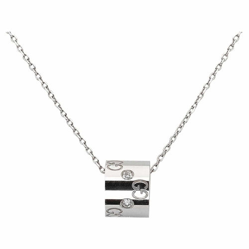 Collier GUCCI - Collier Icon or blanc et diamants 58 Facettes 104115J85409066