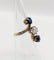 Bague 49 Bague marquise antique or 18k diamant 0,70 carats et saphirs (circa 1900) 58 Facettes A06104