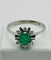 Bague Bague Art Déco Émeraude et Diamant 58 Facettes 50116