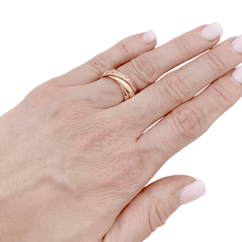 Bague 52 Bague CARTIER Trinity Must, trois ors. 58 Facettes 34532
