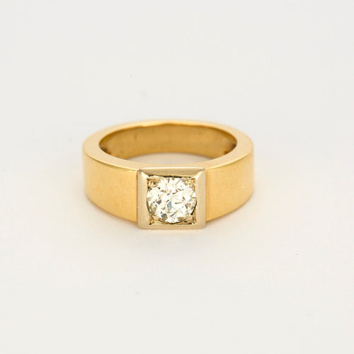 Bague 53 BAGUE STYLE CHEVALIERE DIAMANT 58 Facettes 31200031