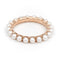 Bague 54 Ginette NY Bague Alliance Maria Or rose Perle 58 Facettes 2393914CN