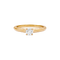 Bague 53 Solitaire Cartier,"1895", or jaune, diamant. 58 Facettes 34770