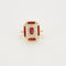 Bague 51 Bague Octogonale en or jaune, rubis, diamants 58 Facettes 1
