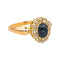 Bague 48.5 Bague Pompadour Or jaune Saphir, Diamant 58 Facettes 4878409CN
