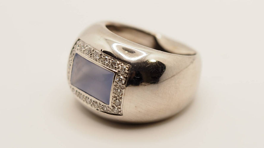 Bague Bague en or blanc Poiray - Ref 30090 58 Facettes