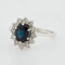 Bague 60 Bague Or Blanc - Style Marguerite avec Saphir et Diamants 58 Facettes RÉF 2151/12