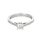 Bague 54 Solitaire or gris et diamants 58 Facettes EB4