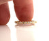 Bague 54 Demi-Alliance or jaune diamants 58 Facettes