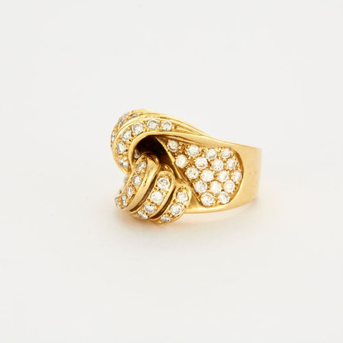 Bague 52 Bague nouée pavage diamants 58 Facettes 31300481