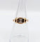 Bague 53.5 Bague Tank Art Déco or rose, petit diamant et monture géométrique (circa 1950) 58 Facettes A05167