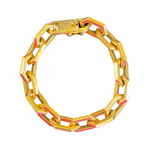 Bracelet Bracelet mailles losanges en or jaune 58 Facettes CAE-BR-MLOS-YG