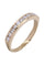 Bague 51 Demi alliance or jaune et diamants 58 Facettes 088451