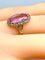 Bague 50 Bague en or 18 carats ornée d’une topaze rose et de diamants. Epoque Napoléon III. 58 Facettes AB273