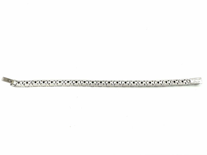 Bracelet CANTURI. Bracelet or balnc 18K et diamants baguettes. 58 Facettes